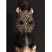 Hand carved Wooden African Kenyan Safari Zebra Giraffe Cheetah Masks Wall Decor   222775124987